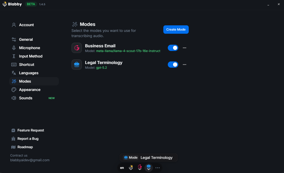 Windows 11 voice typing toolbar in action
